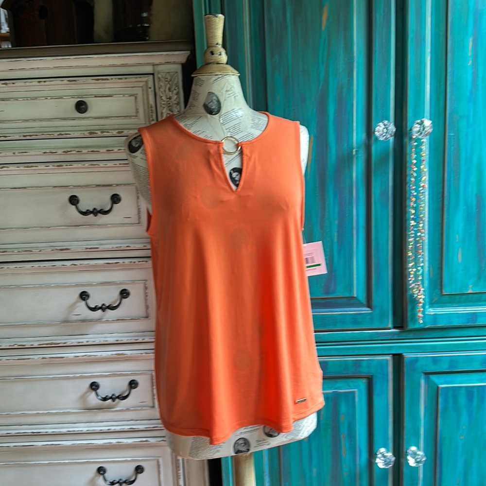 Ellen Tracy, sleeveless blouse size large